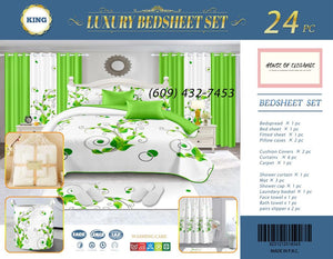 Luxury leaf bed set
