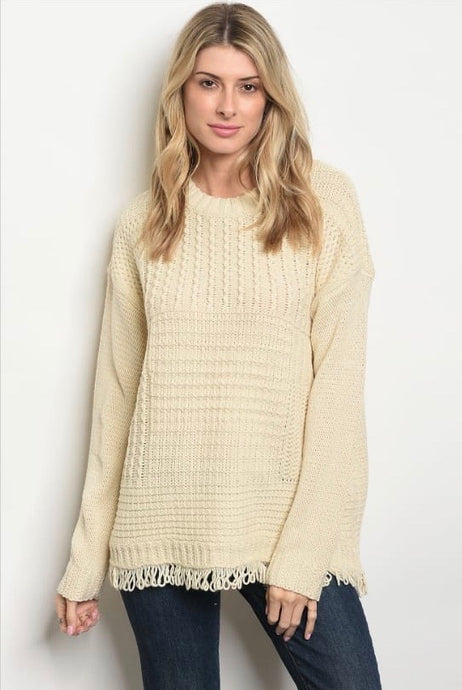 Oatmeal Textured Sweater