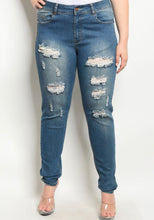 Load image into Gallery viewer, DENIM PLUS SIZE PANTS