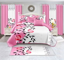 Load image into Gallery viewer, Pink roses bed set