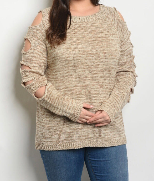 A NIGHT OUT PLUS SIZE SWEATER