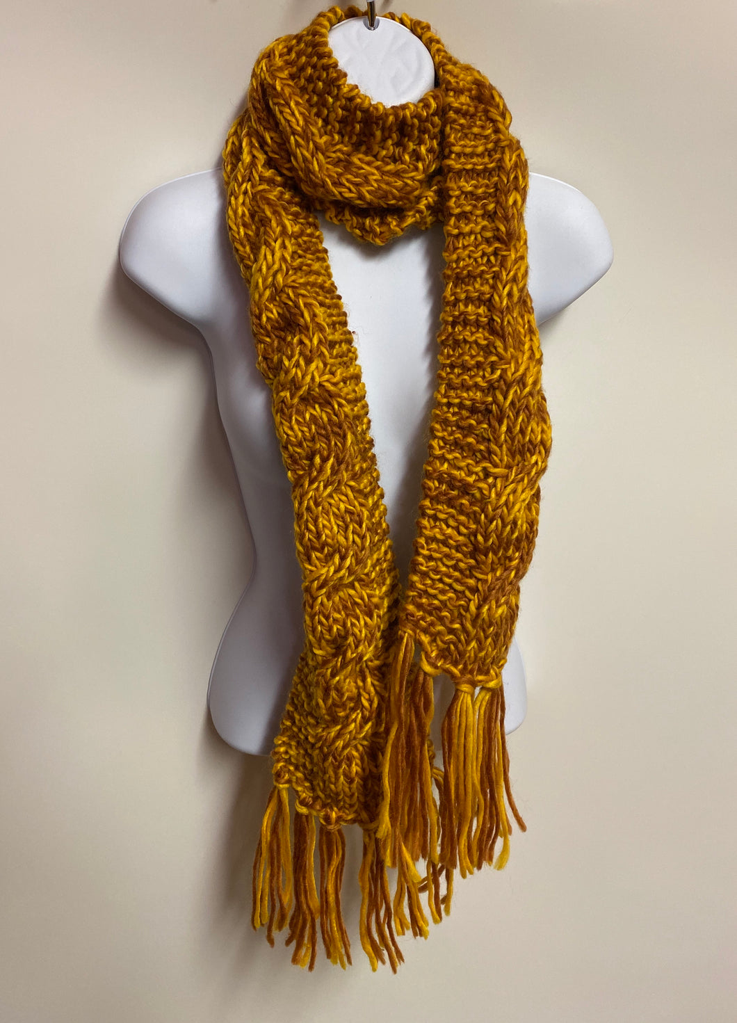 Women long knitted scarf