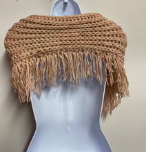 Load image into Gallery viewer, Two fringed shoulder scarf