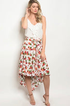 Load image into Gallery viewer, Ivory Floral Printed Skirt
