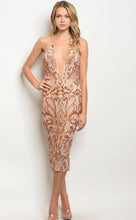 Load image into Gallery viewer, A NIGHT WELL SPEND DRESS WITH SEQUINS