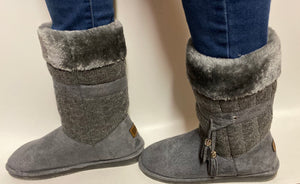 Winter gray boots