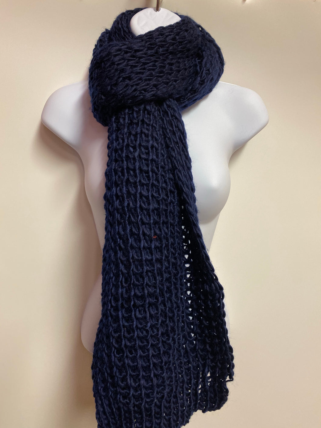 Long knitted women scarf