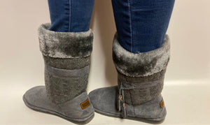 Winter gray boots