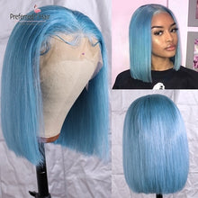 Load image into Gallery viewer, Brazilian  Hair 613 Lace Front Wig Pre Plucked  Short Bob Wig
