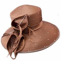 Load image into Gallery viewer, Ladies Formal Church Hat With Wide