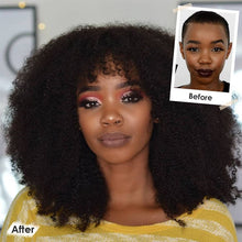 Load image into Gallery viewer, 250% Density Afro Kinky Curly Lace Front Human Wigs